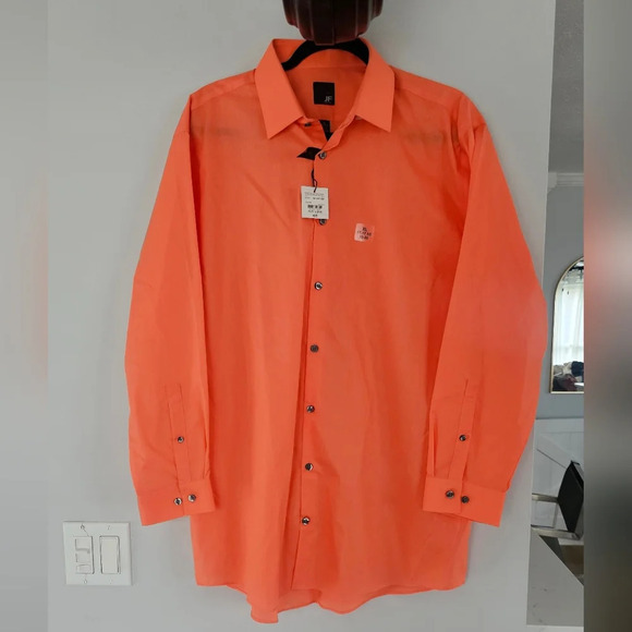 Men’s Orange Dress Shirt size XL - Picture 1 of 3